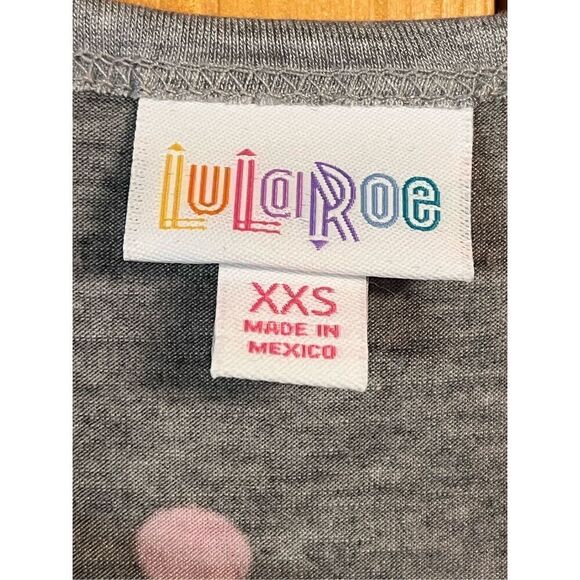 LuLaRoe Julia Dress Womens Black Red Polka Dot Midi Shirt Dress Size XXS nwt (33 - Picture 4 of 6